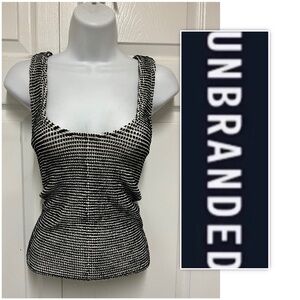 UNBRANDED Marbled Smocked Stretch Tank